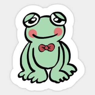 Frog with bowtie Sticker